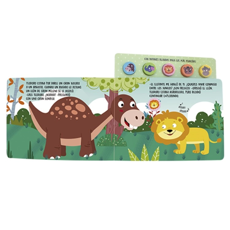 Libro La casa de Teodoro en la Jungla Coleccion Animales Ruidosos Latinbooks Art.1989